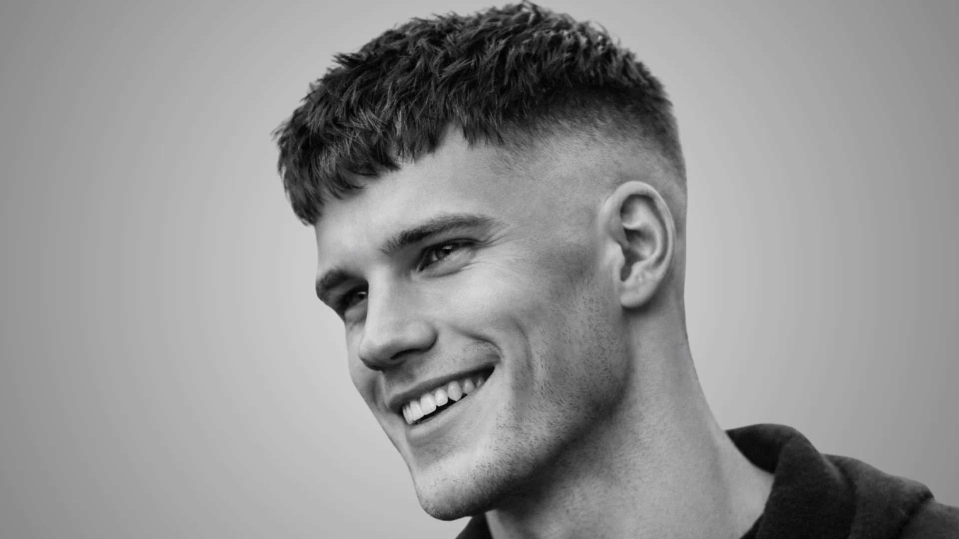 French crop fade hairstyle for men