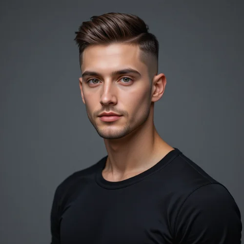 Modern men’s haircut with short faded sides and styled top, showcasing a clean, masculine hairstyle that explains why men love this haircut.