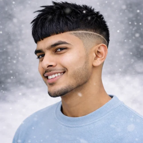 Modern low fade French crop haircut for men with textured top and sharp side line, clean stylish men’s hairstyle