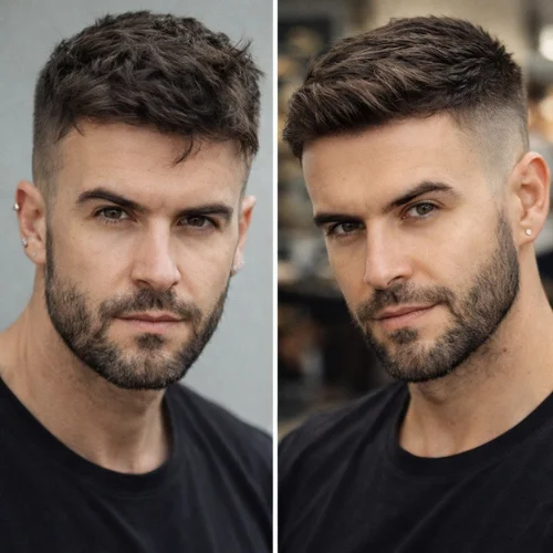 hairstyle demonstrating how to match haircuts with different face shapes