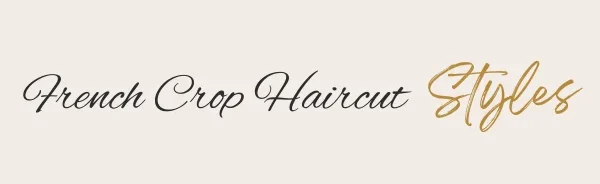 French Crop Haircut Styles logo – modern men’s hairstyle and grooming brand