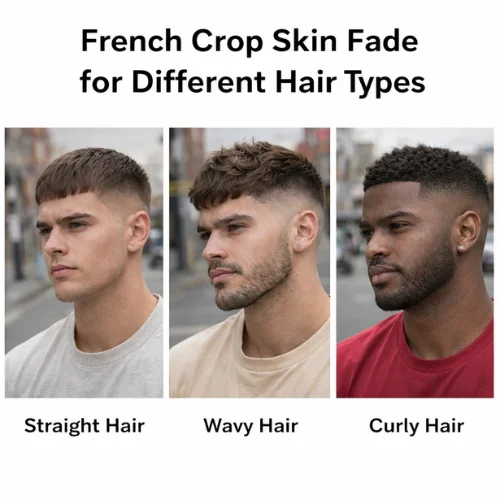 french crop skin fade haircut for straight wavy and curly hair modern mens textured hairstyle