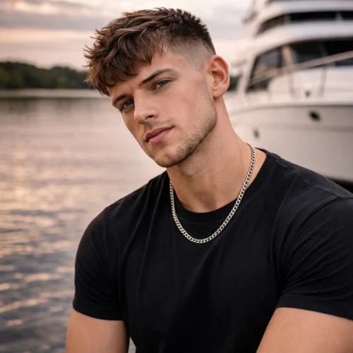 french crop with taper fade for thin hair men hairstyle classic clean textured haircut