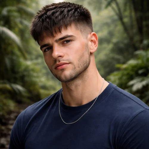 French Crop with Taper Fade for Thick Hair – Classic Clean Style