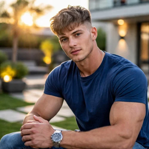 french crop with low fade for thin hair men hairstyle clean professional textured haircut