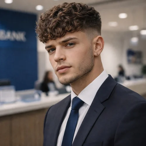 modern textured wavy crop haircut for men professional stylish wavy hairstyle with fade
