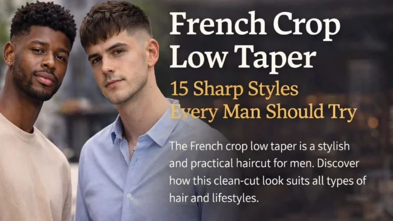 French crop low taper hairstyles on two men with modern short fade haircuts