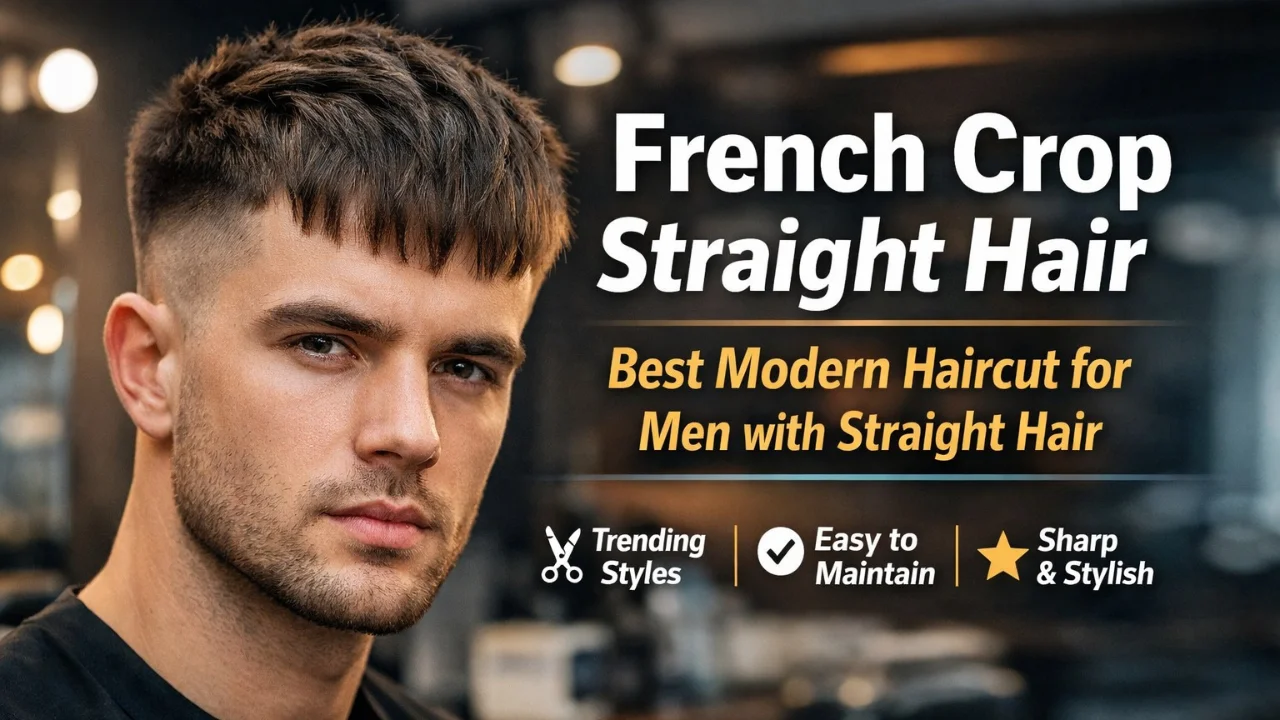 French crop straight hair modern haircut for men with straight hair stylish textured french crop hairstyle with fade