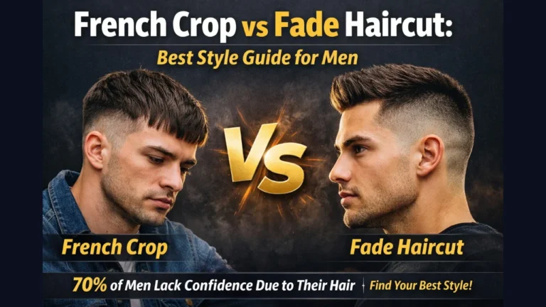 French crop vs fade haircut comparison showing modern men hairstyle difference for best haircut choice