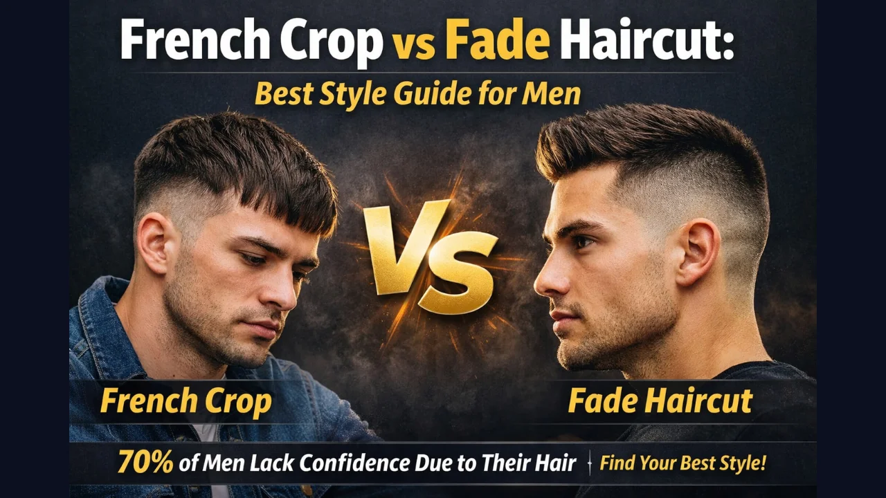 French crop vs fade haircut comparison showing modern men hairstyle difference for best haircut choice