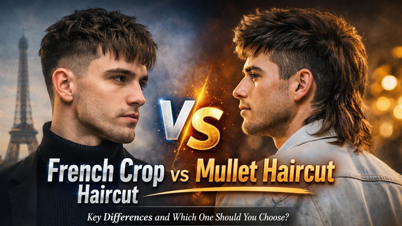 french crop vs mullet haircut comparison stylish modern men haircut guide