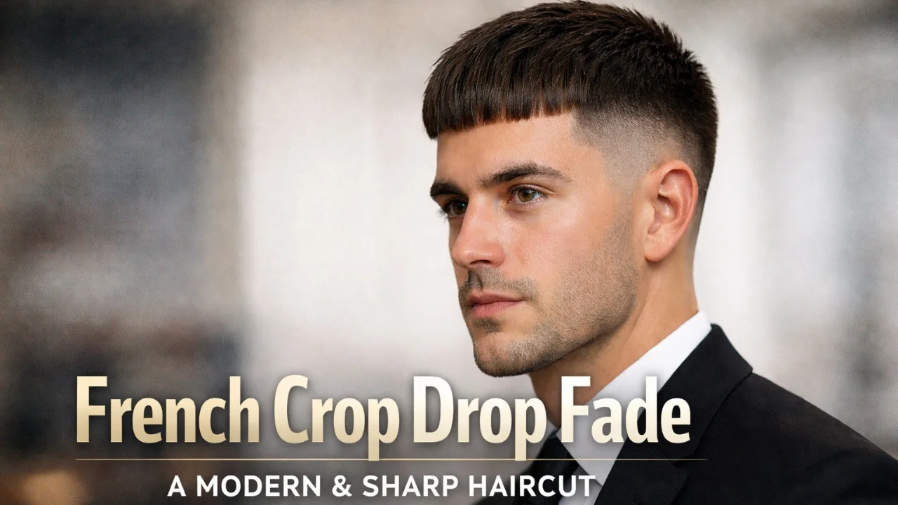French crop drop fade modern mens haircut with textured top and sharp faded sides stylish professional hairstyle for men