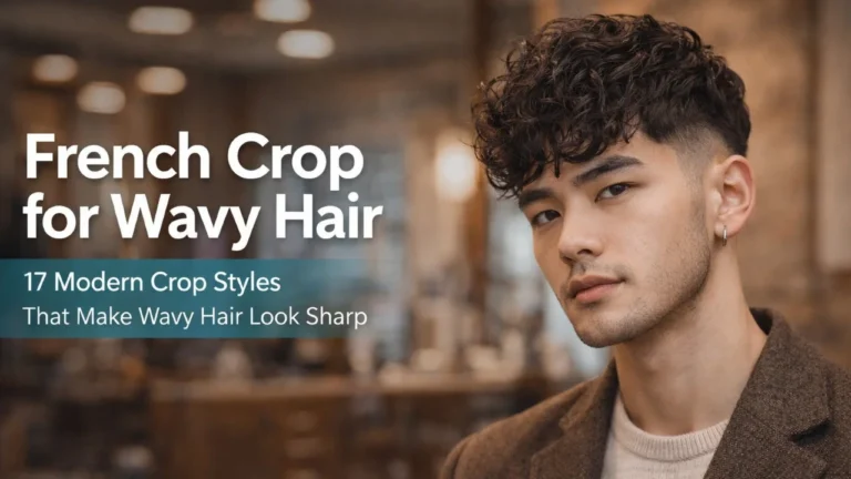 french crop for wavy hair modern men haircut textured waves sharp stylish hairstyle