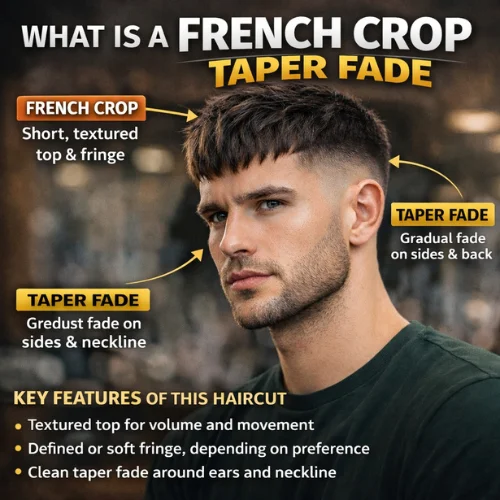 French Crop Taper Fade