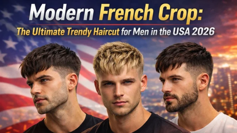 modern french crop haircut for men in usa with fade and textured top trendy hairstyle 2026