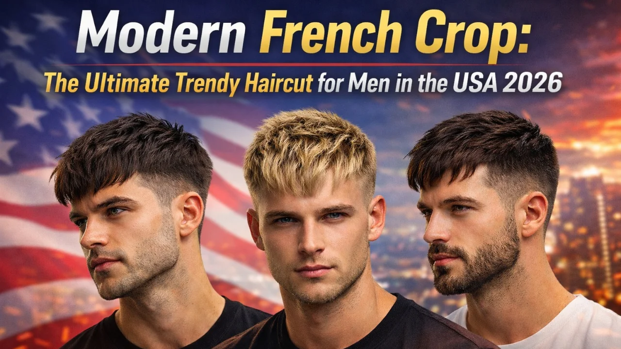 modern french crop haircut for men in usa with fade and textured top trendy hairstyle 2026